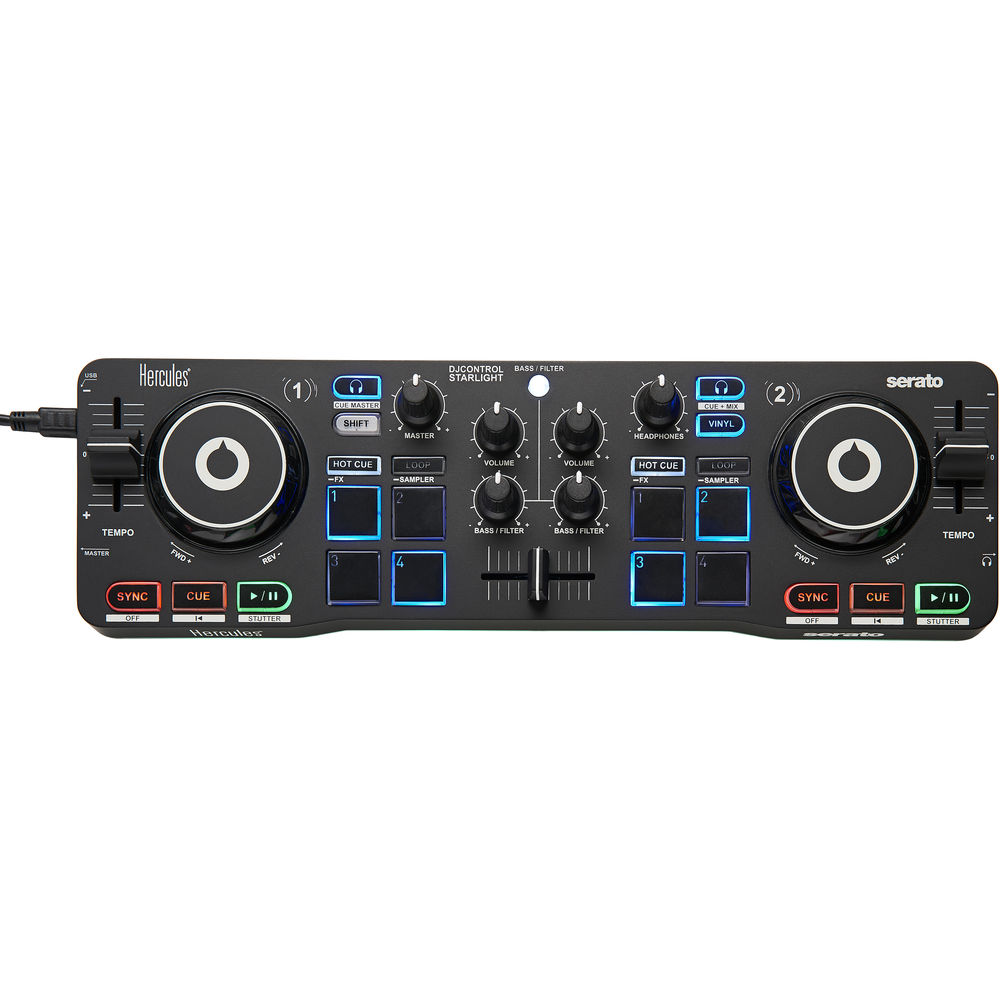 Hercules DJControl Starlight DJ Software Controller with Serato DJ