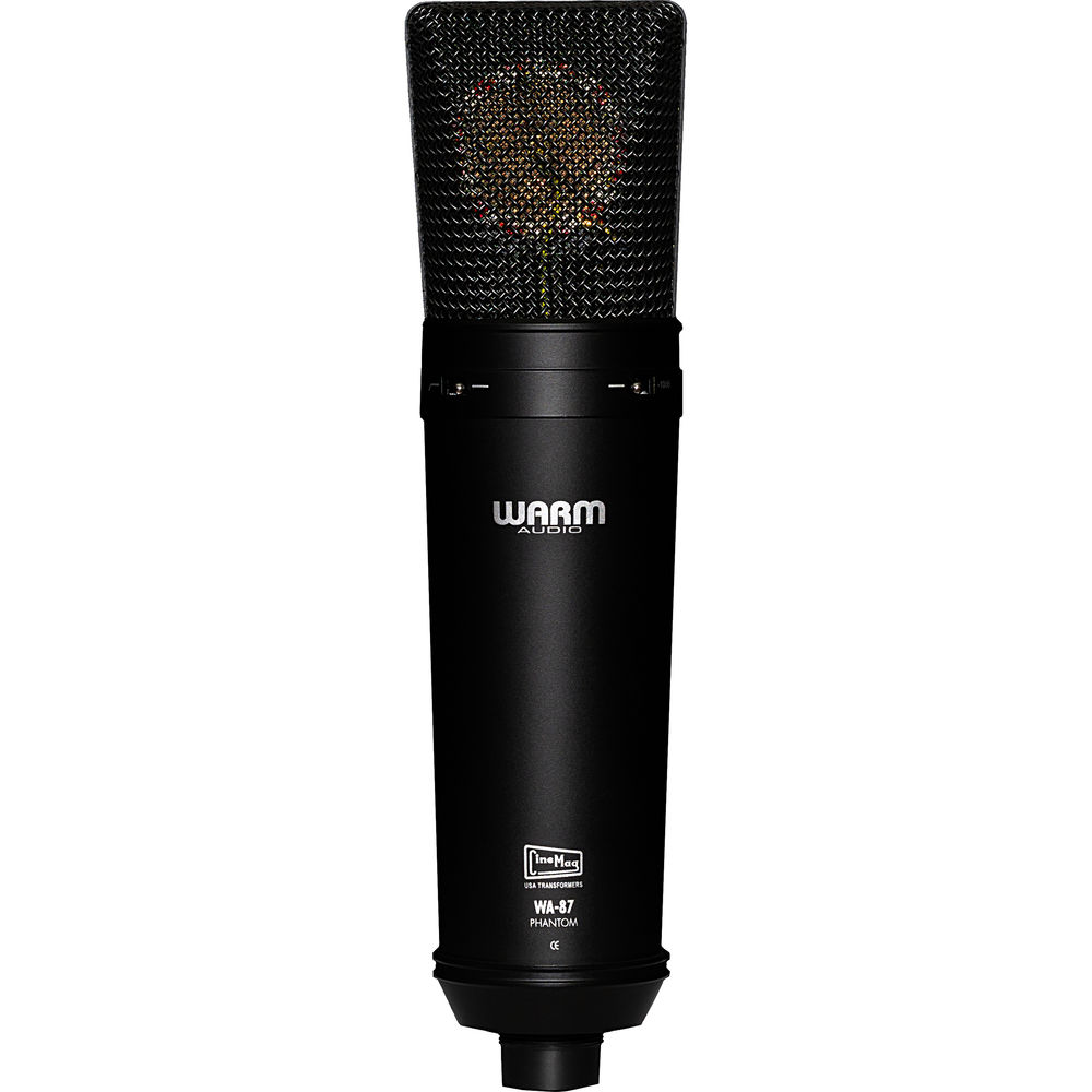 Warm Audio WA-87 Condenser Mic (Black) with Reflection Filter & Tripod ...