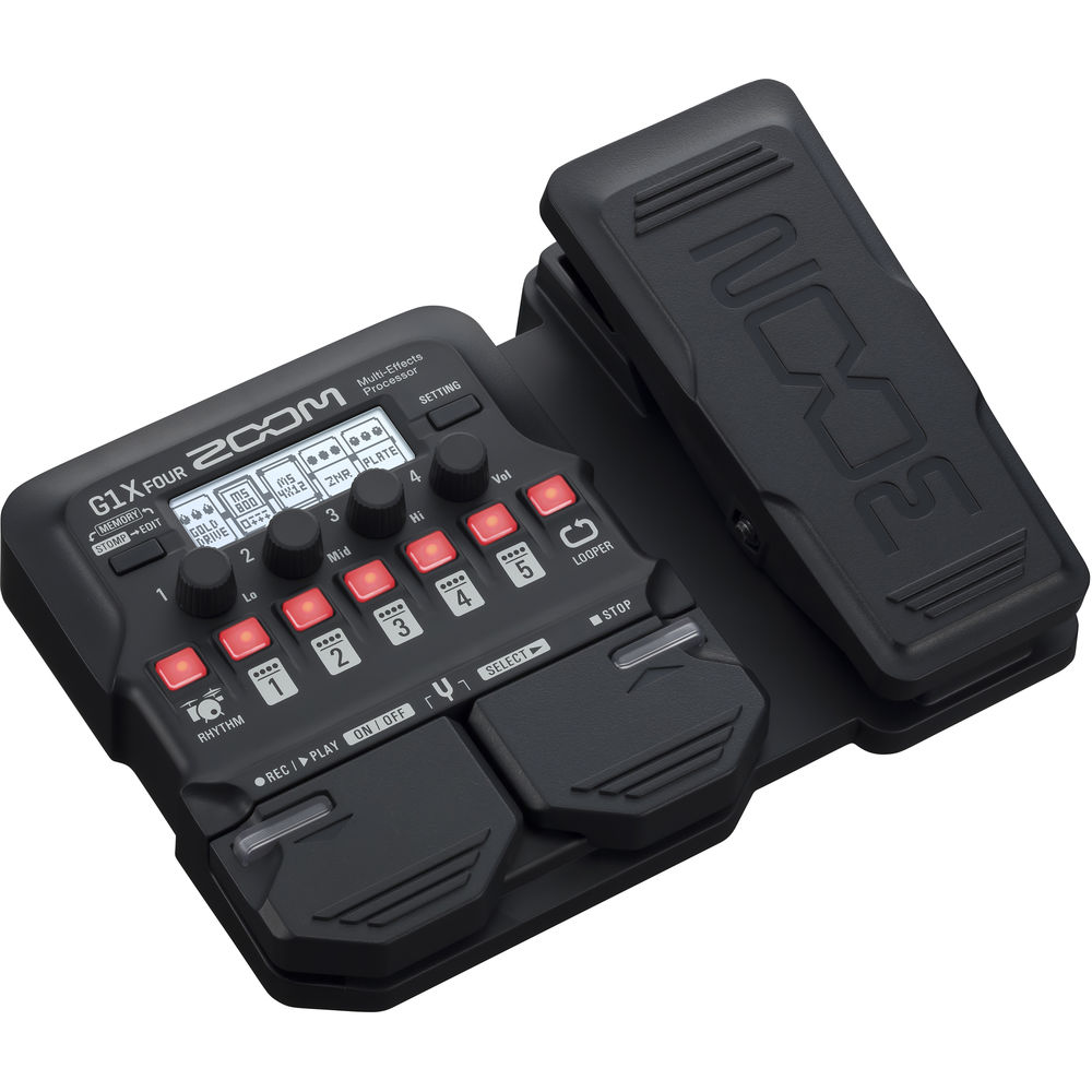 Zoom G1X Four Guitar Effects Processor w/ Headphones, Power