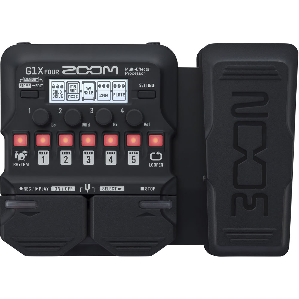 Zoom G1X Four Guitar Effects Processor w/ Headphones, Power