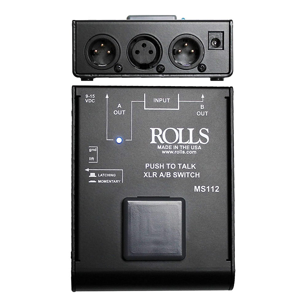 Rolls MS112 PushtoTalk XLR AB Switch 675889001129 eBay