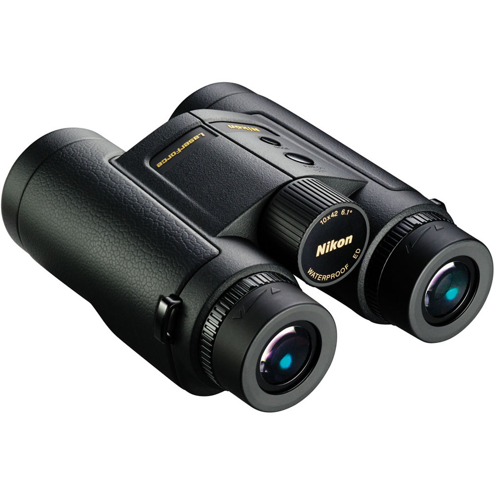 Nikon 10x42 LaserForce Rangefinder Binocular W/ Tether & Harness | EBay