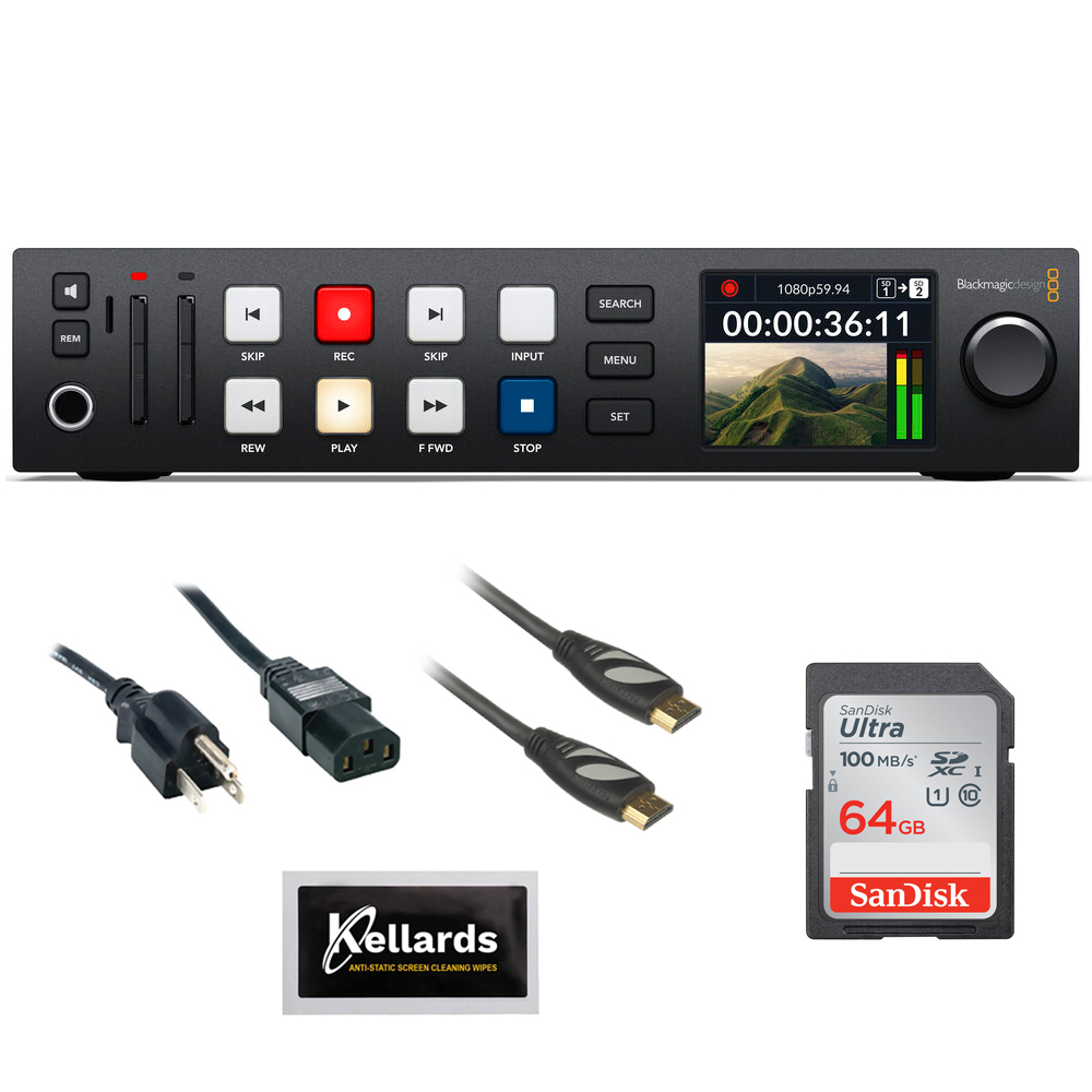 Blackmagic Design HyperDeck Studio HD Plus w/ 64GB Memory Blackmagic Design HyperDeck Studio HD Plus w/ 64GB Memory