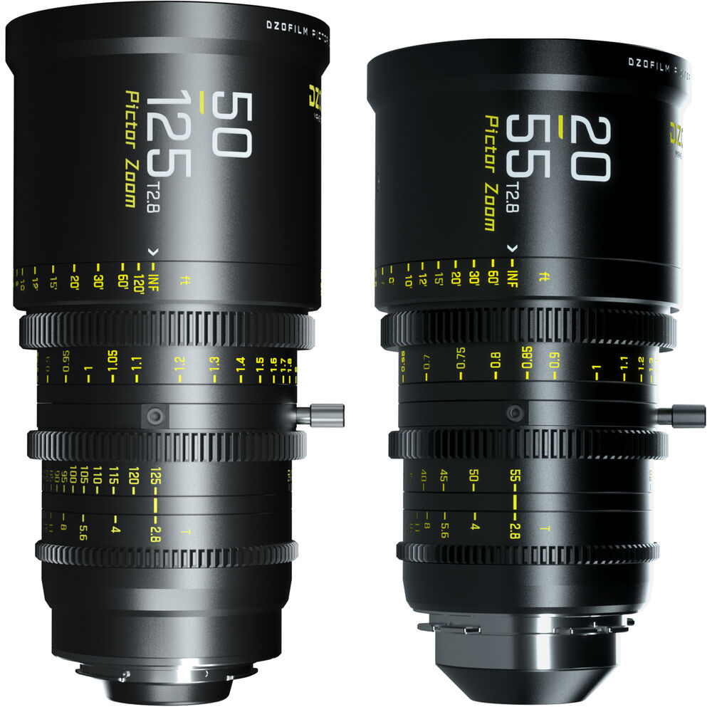 DZOFilm Pictor 20-55mm and 50-125mm T2.8 Super35 Zoom Lens Bundle