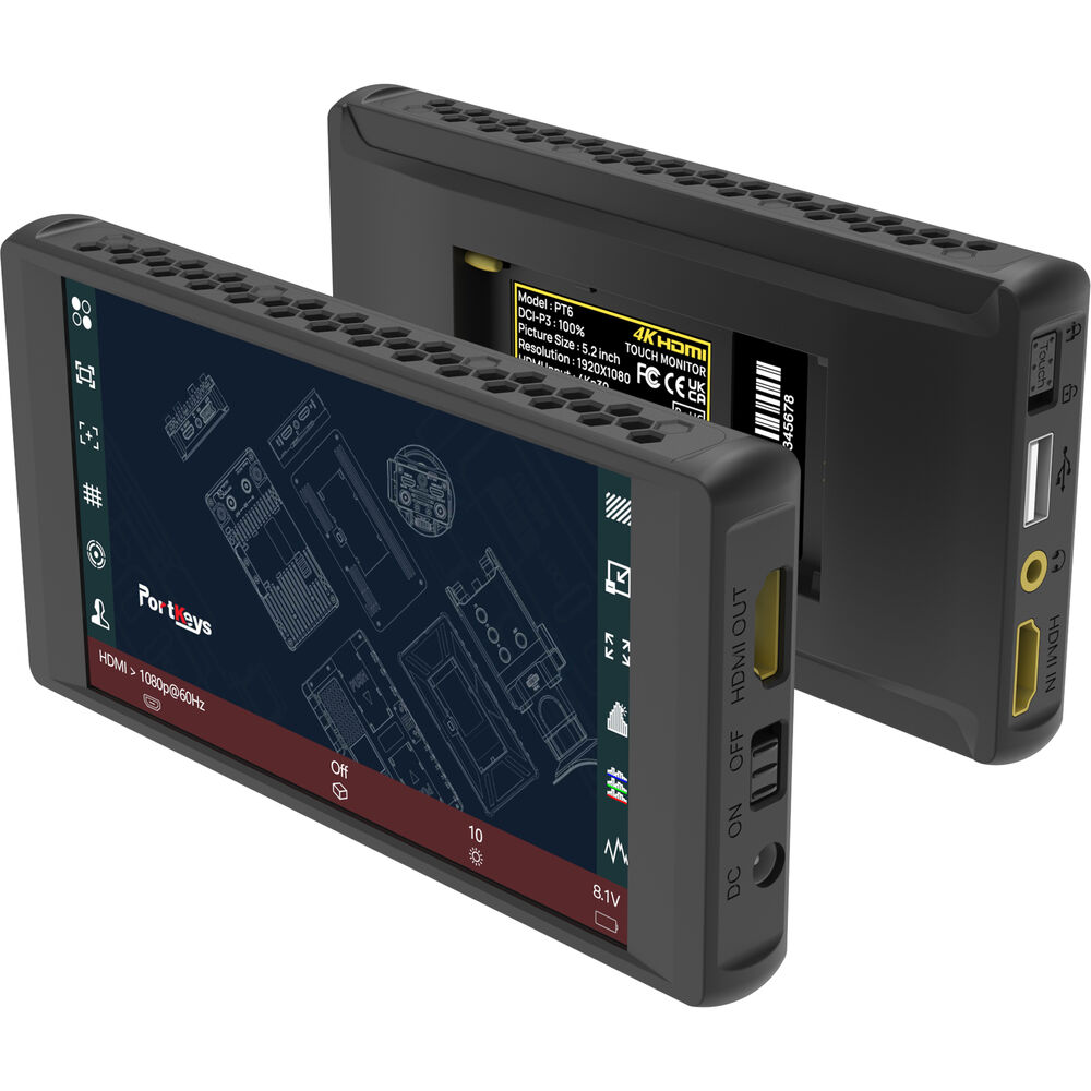Portkeys PT6 Touchscreen Camera Field Monitor w/ Battery Portkeys PT6 Touchscreen Camera Field Monitor w/ Battery