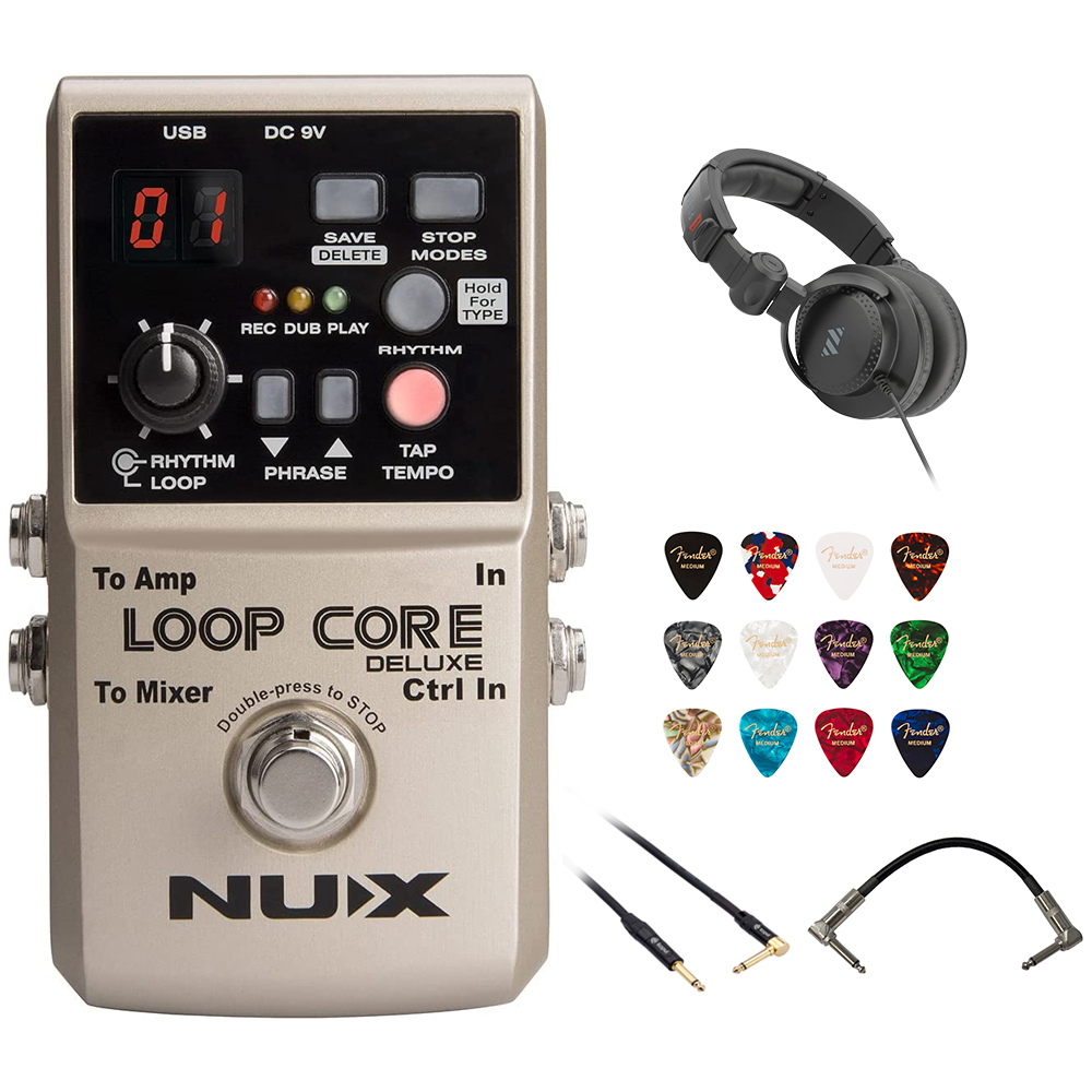ギター NUX Loop Core Deluxe Amazon.com: NUX Loop Core Deluxe 24-Bit Looper Pedal