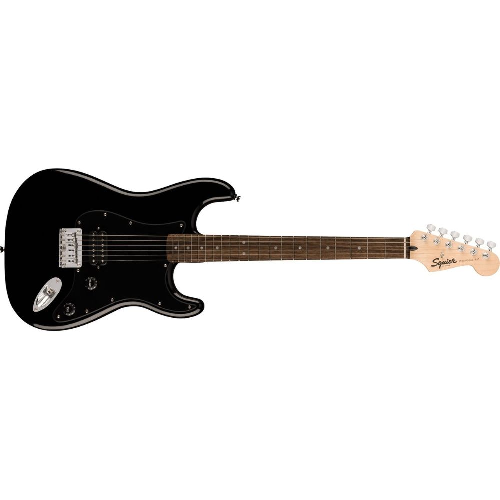 Squire Sonic Stratocaster HT H Electric Guitar, Black, Laurel