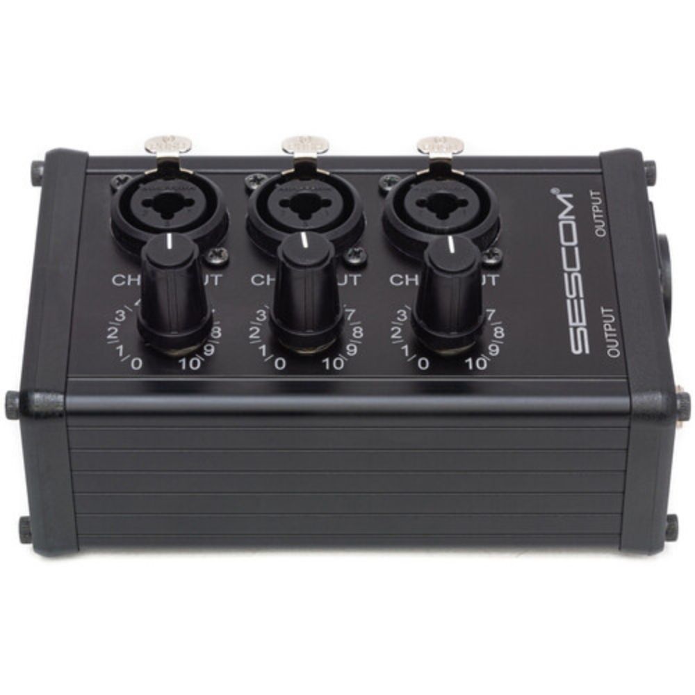 Sescom SES-3MIX 3-Input / 1-Output Passive XLR Mixer | eBay