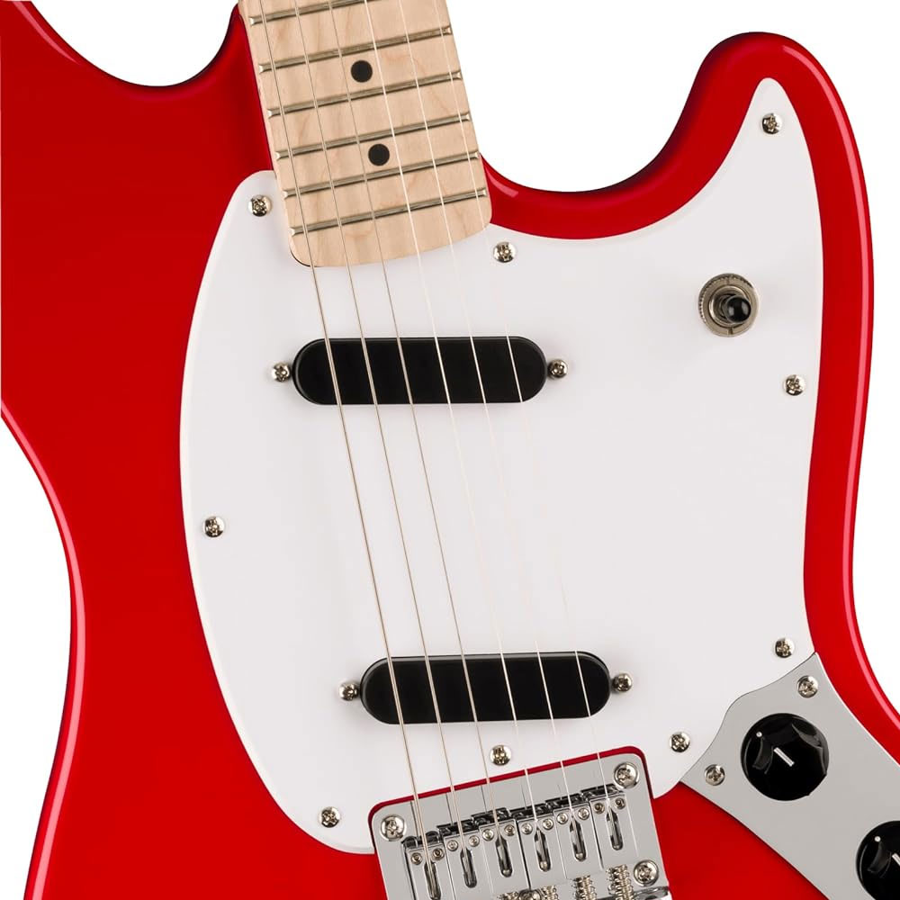 Squier Sonic Mustang Electric Guitar, Torino Red, Maple