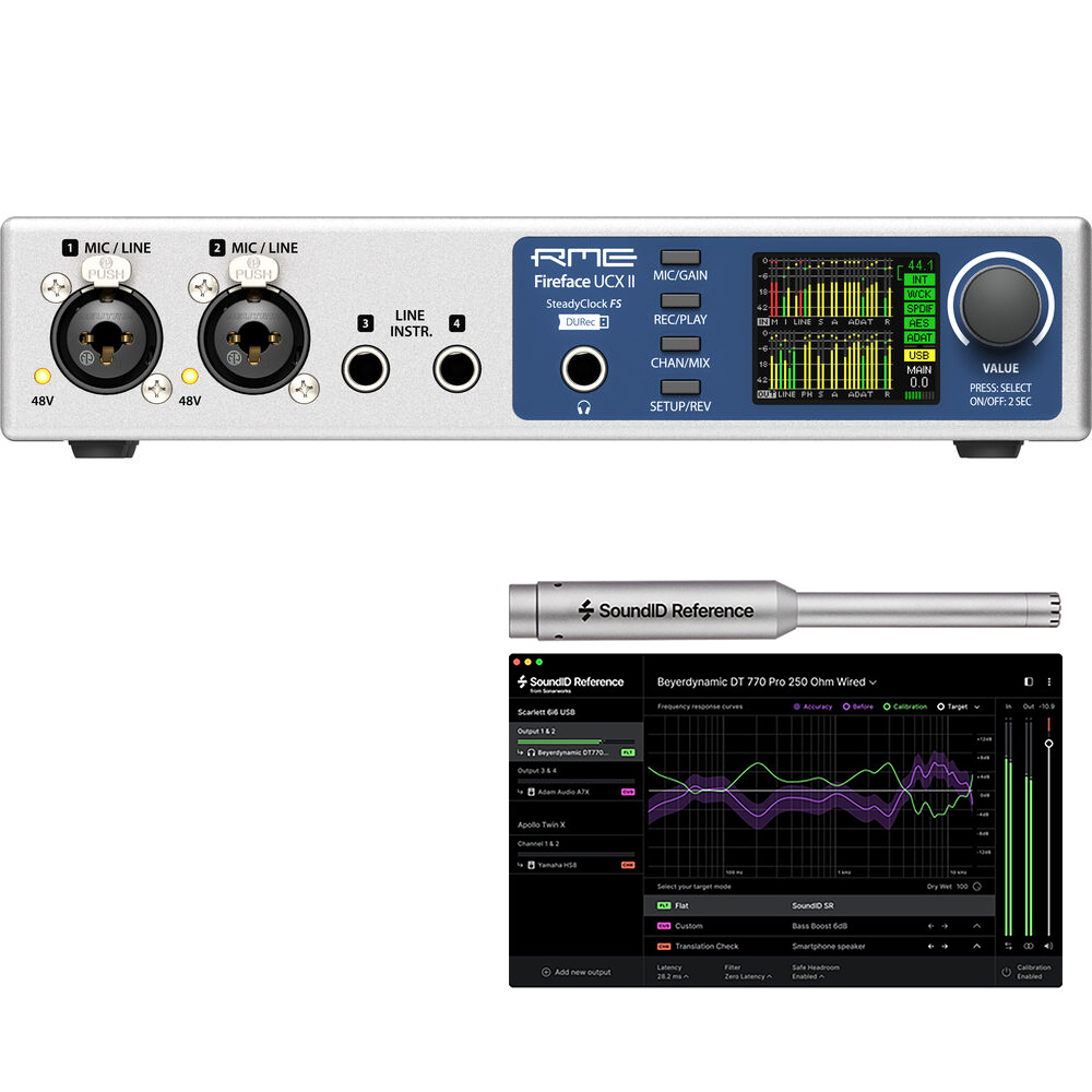 RME Fireface UCX II Desktop 20x20 Audio Interface w/ Calibration