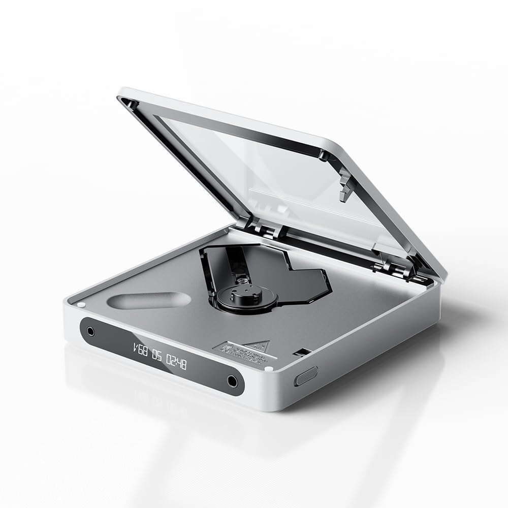 FIIO DM13 ポータブル CDプレイヤー シルバー FiiO DM13 Multifunctional Portable Stereo CD Player with Long