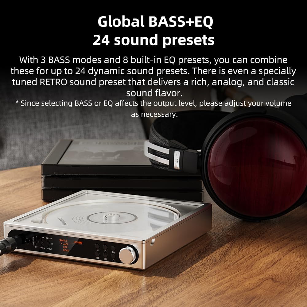 FiiO DM15 Portable Stereo CD Player with True 24Bit R2R DAC (Red