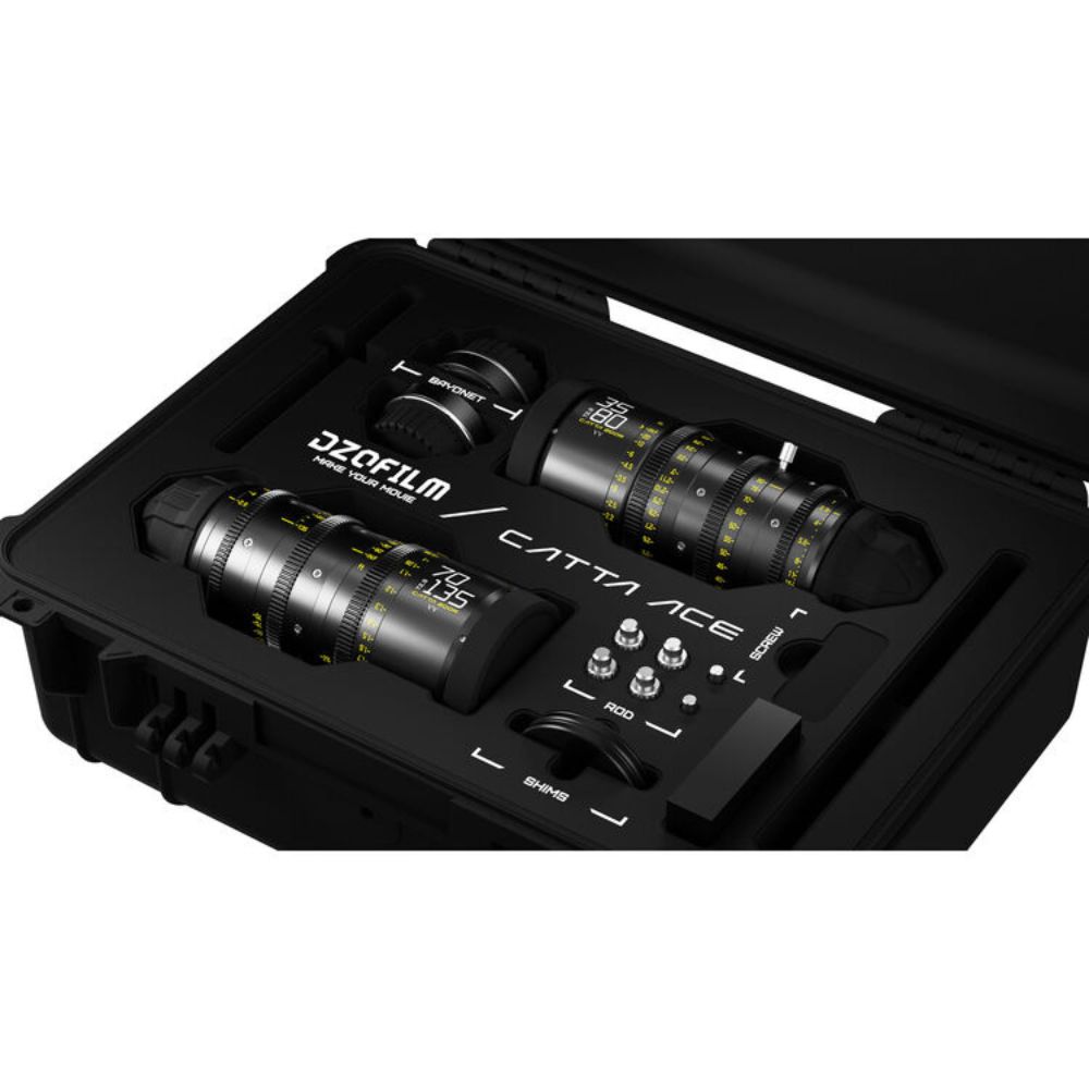 DZOFilm Catta Ace FF 35-80 & 70-135mm T2.9 Zoom Lens Bundle (PL/EF